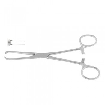 Allis Intestinal and Tissue Grasping Forceps 5 x 6 Teeth Stainless Steel, 25.5 cm - 10"